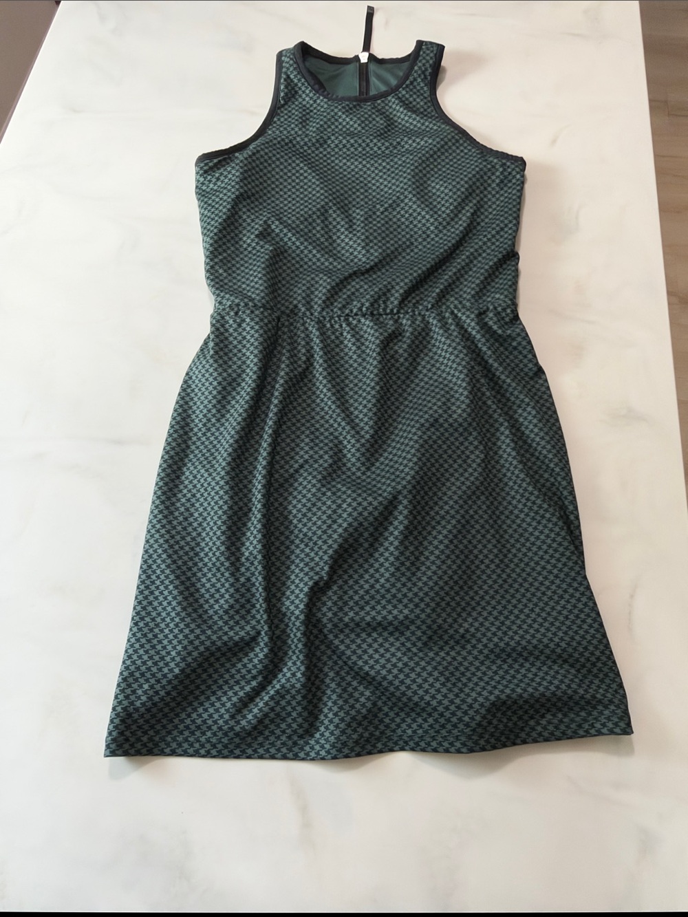 Tennis dress Sleeveless Green Patterned A-Line Dress